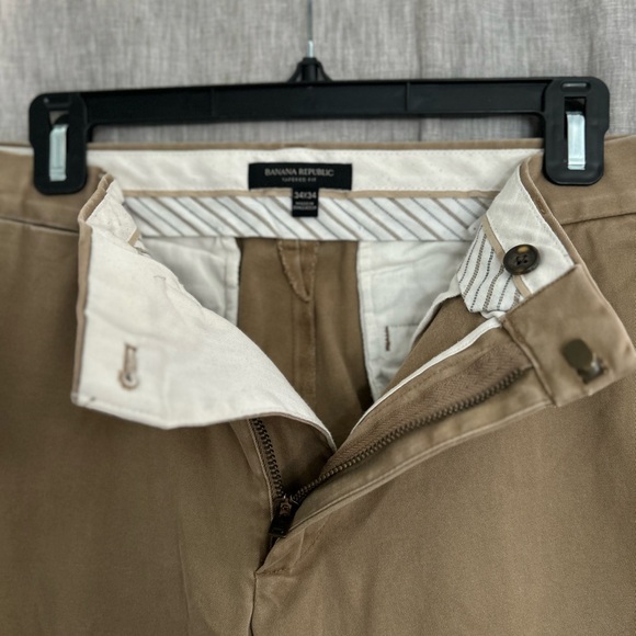 MENS BANANA REPUBLIC RAPID MOVEMENT CHINO 34x34 - Picture 3 of 5